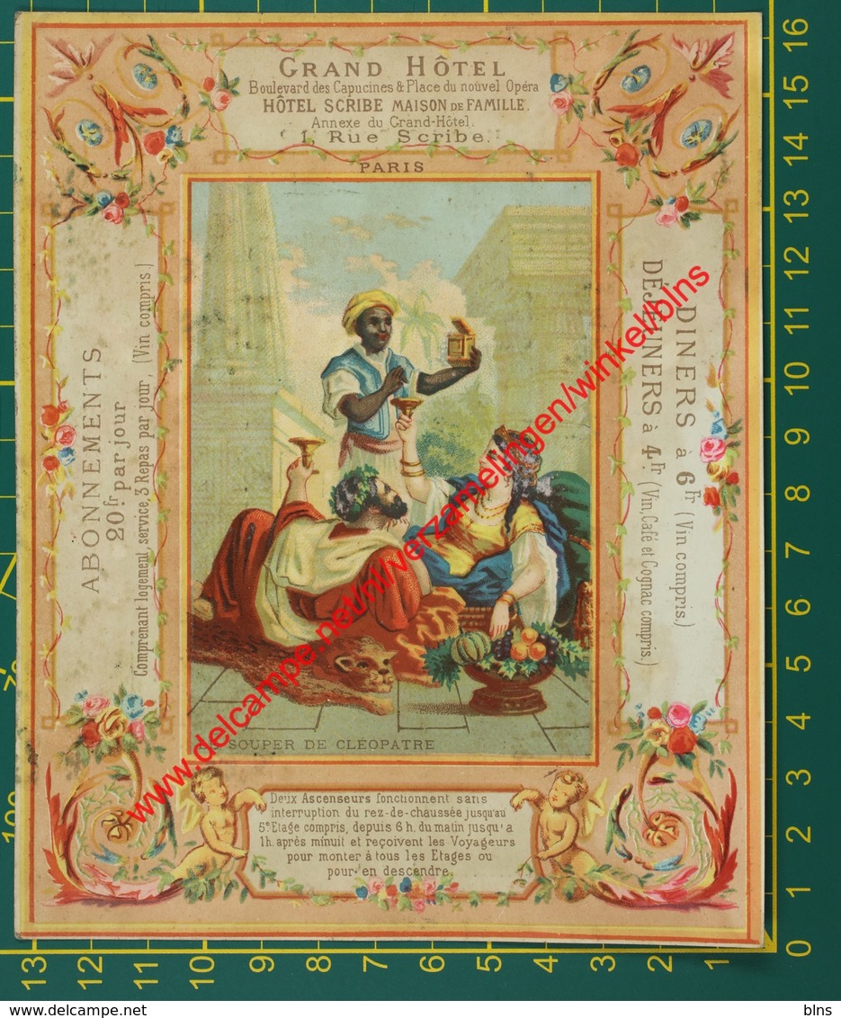 Grand Hôtel - Boulevard Des Capucines - 1879 - Souper De Cléopatre - Bouillon-Rivoyre Et Cie - Paris - Menükarten