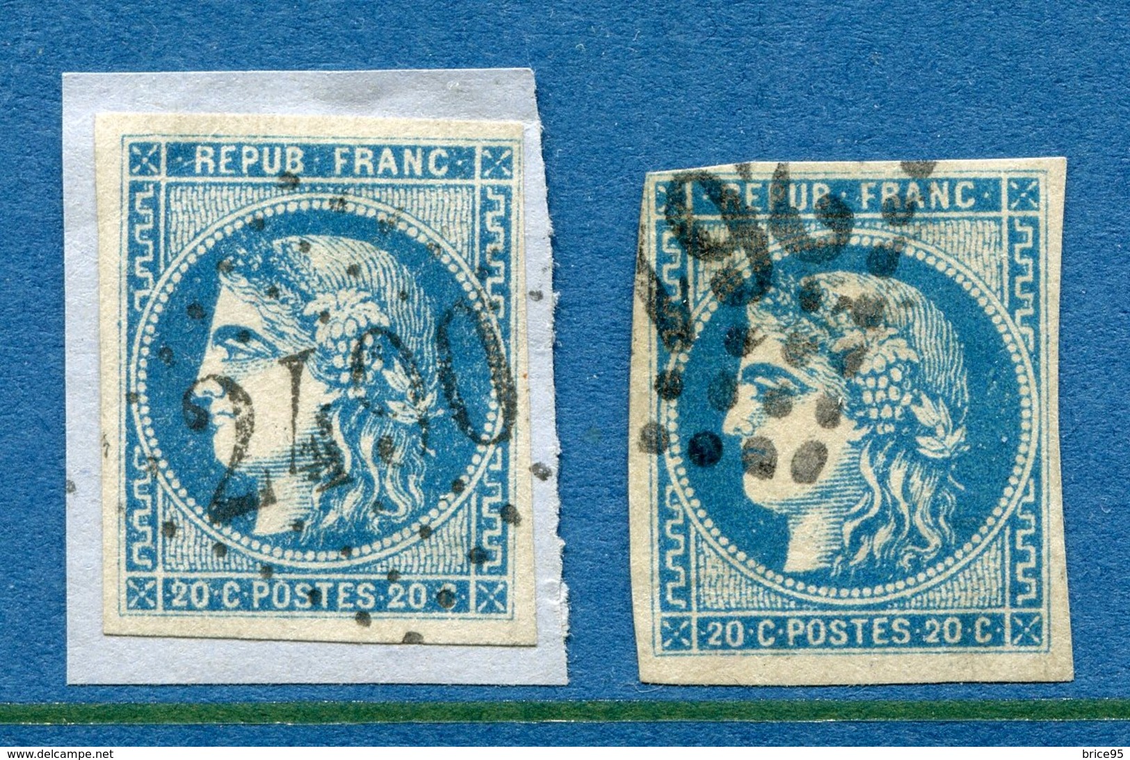 France - YT N° 46B - Oblitéré Gros Chiffres - 1870 - 1870 Emission De Bordeaux