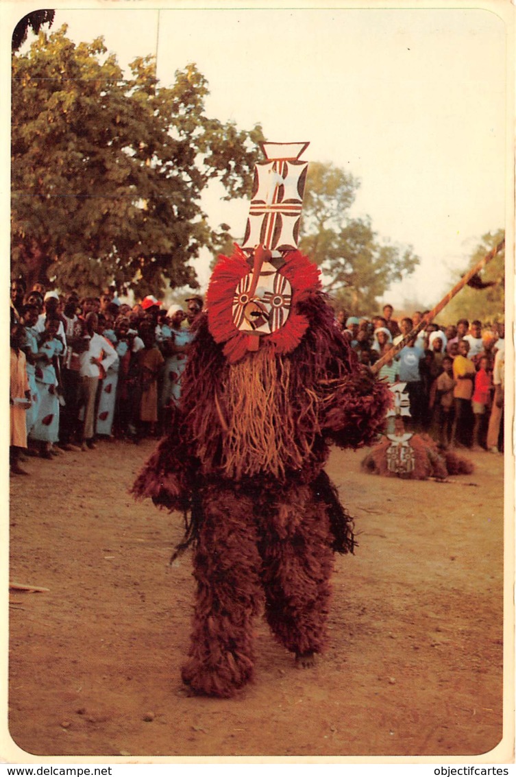 BURKINA FASO Masque De Rejouissance 18(scan Recto-verso) MA198 - Burkina Faso