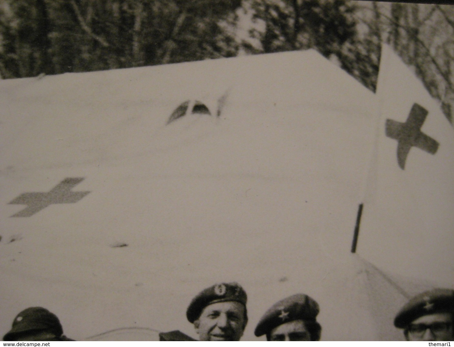 DA VEDERE A VOIR CROCE ROSA RED CROSS CROIX ROUGE CROCEROSSINE TENDE TIMBRO ESERCITAZIONE SILE 1° RETRO - Guerra, Militari