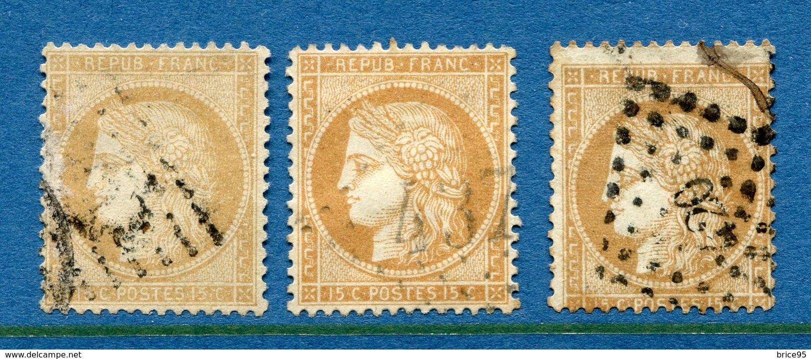 France - YT N° 59 - Oblitéré Gros Chiffres - 1871 - 1871-1875 Cérès