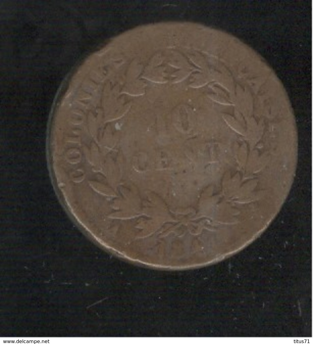 10 Centimes France Pour Les Colonies 1841 A - Louis Philippe 1er - TB+ - Franse Koloniën (1817-1844)