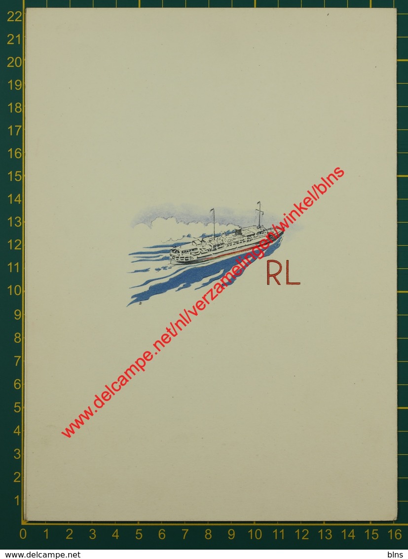 Anton Pieck - Rotterdamsche Lloyd - T.M.V. Willem Ruys - 1950 - Oud Venster Te Fès Marokko - Menu - Menus