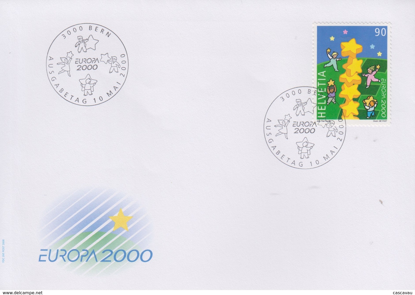 Enveloppe  FDC  1er  Jour   SUISSE    EUROPA    2000 - 2000