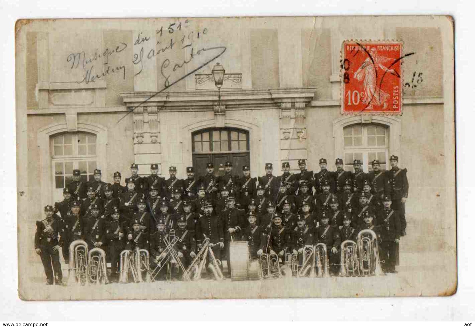 VERDUN Musique Militaire Carte Photo - Verdun