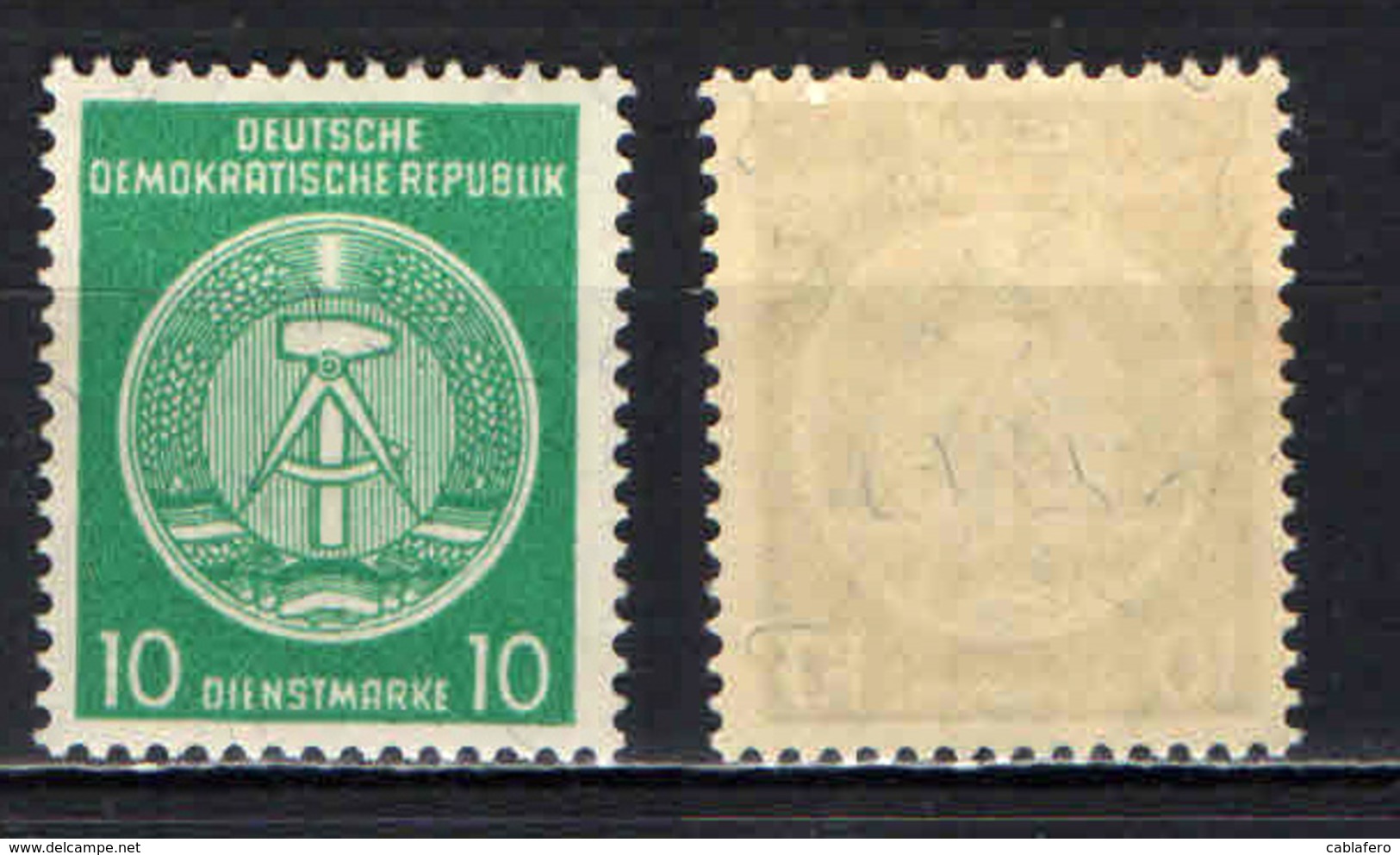 DDR - 1957 - COMPASSO A DESTRA - 10 PF - MNH - Neufs