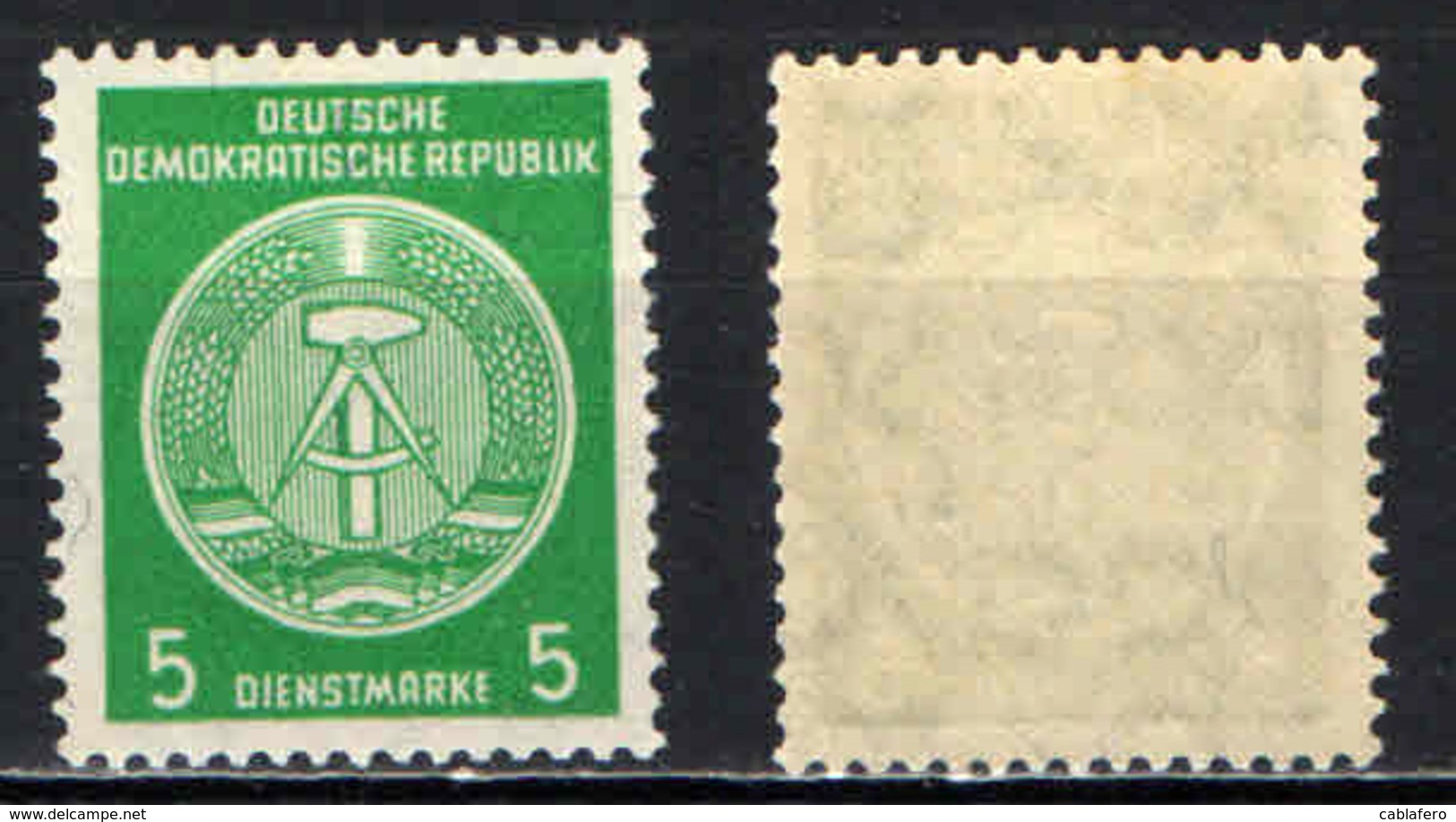 DDR - 1957 - COMPASSO A DESTRA - 5 PF - MNH - Neufs