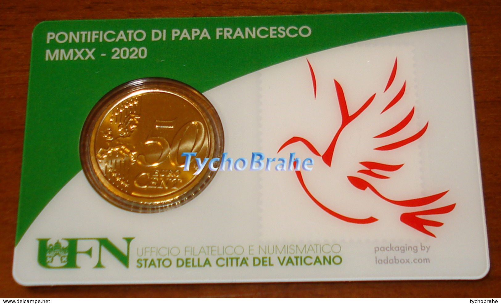 STAMP COIN CARD 50 cent VATICANO 2020 POPE FRANCIS YEAR VIII PAPE FRANÇOIS Set 4 x Coincard Stampcoincard N° 32 33 34 35