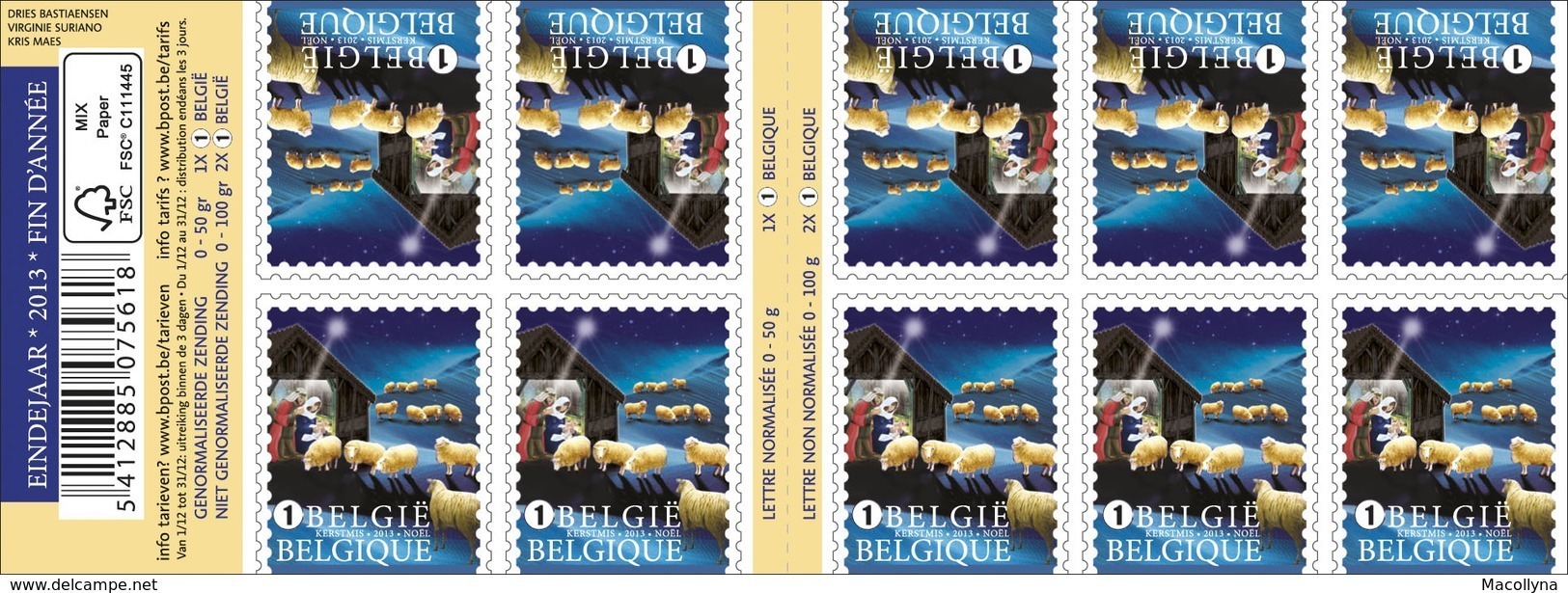 Boekje 143** Kerstzegels 2013  Timbres De Noël 4381** - Unclassified