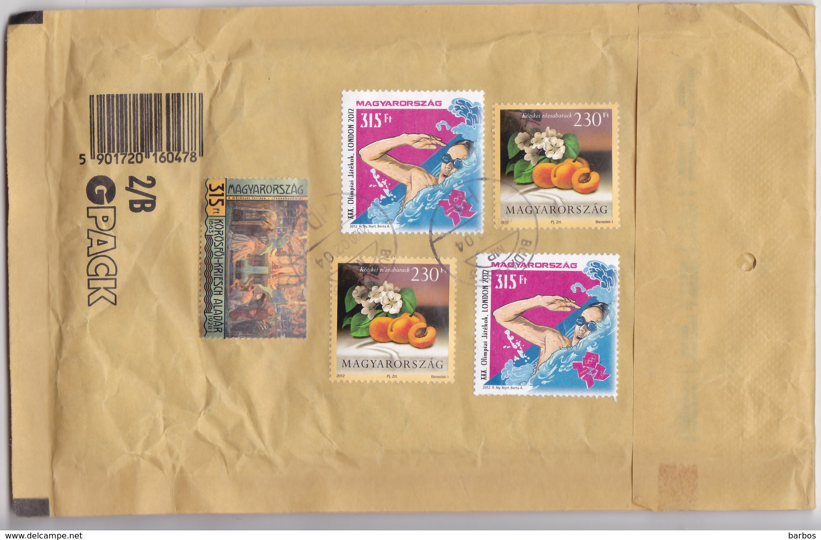 Hungary To Moldova , 2020  , Used Cover , Postal History - Covers & Documents