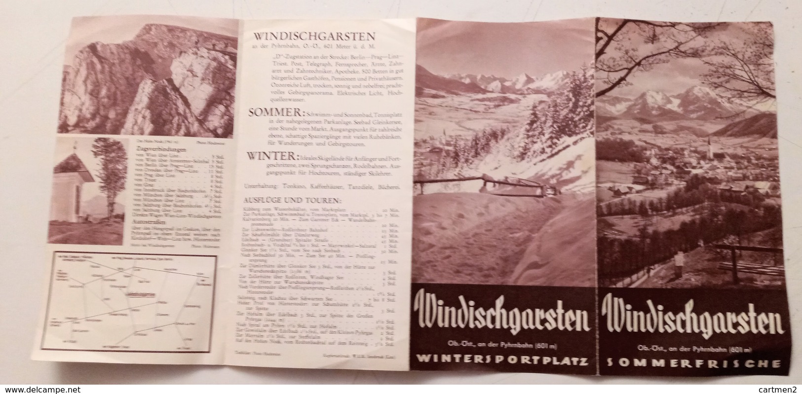 WINDISCHGARSTEN SOMMERFRISCHE DEPLIANT AUTRICHE AUSTRIA PYHRNBAHN PYHRGAS HUBMANN ALPINSIME MONTAGNE - Windischgarsten