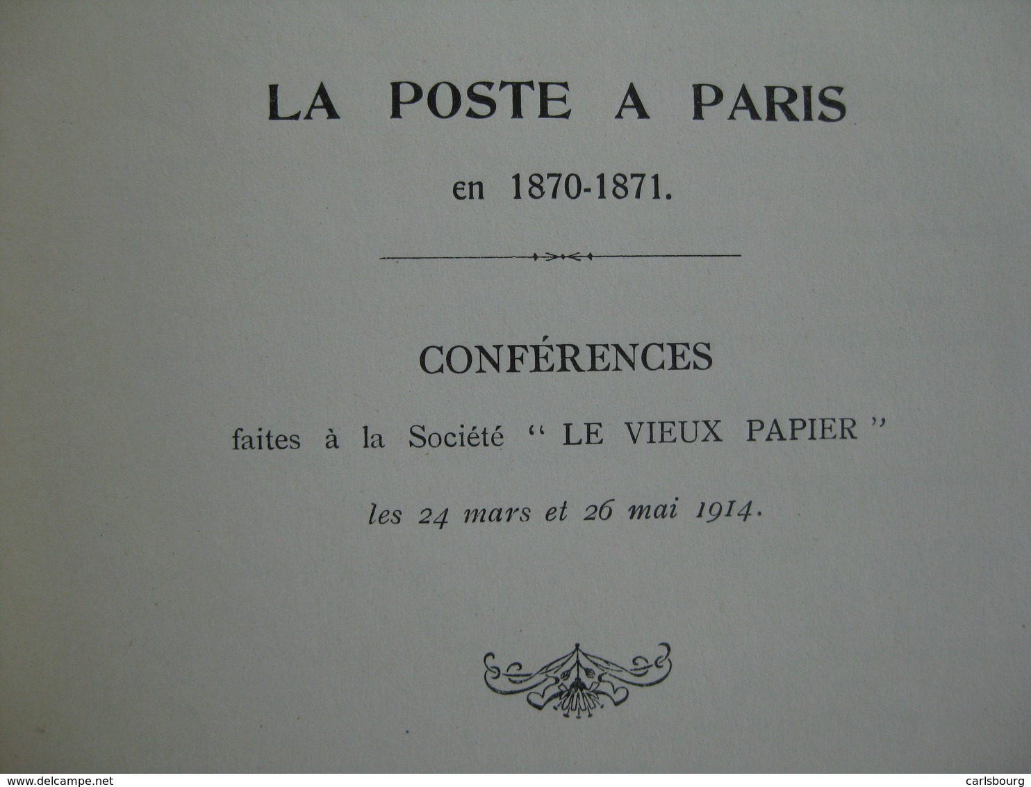 Philatélie – poste parisienne – Léon Chamboissier - EO 1914 – rare