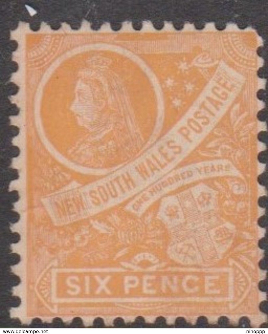 Australia-New South Wales ASC 52b 1888  6d Yellow, Mint Never Hinged - Nuovi