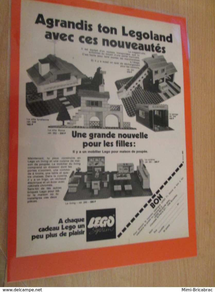 LEGOLAND SPACE LEGO  ... PUBLICITE  Page De Revue Des Années 70/80 Plastifiée Par Mes Soins , - Cataloghi