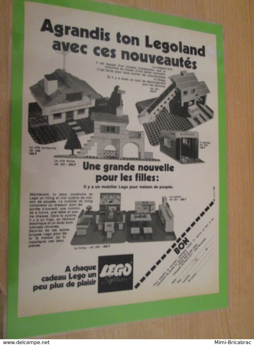 LEGOLAND SPACE LEGO  ... PUBLICITE  Page De Revue Des Années 70/80 Plastifiée Par Mes Soins , - Cataloghi