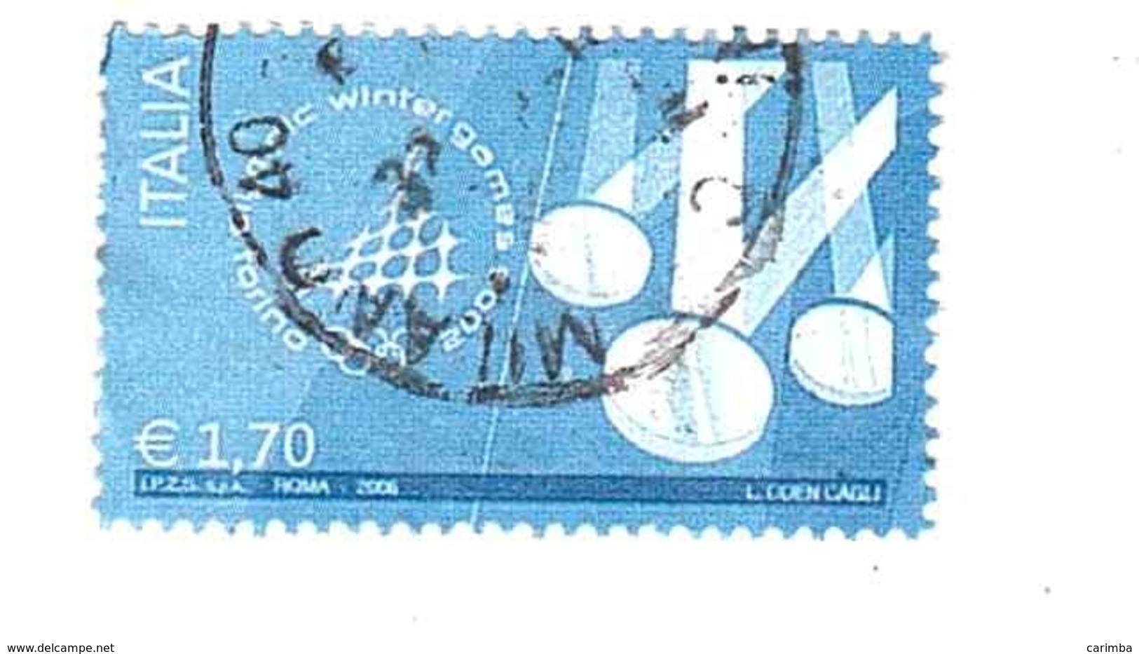 20ù6 €1,70 OLYMPIC WINTER GAMES TORINO - 2001-10: Usati