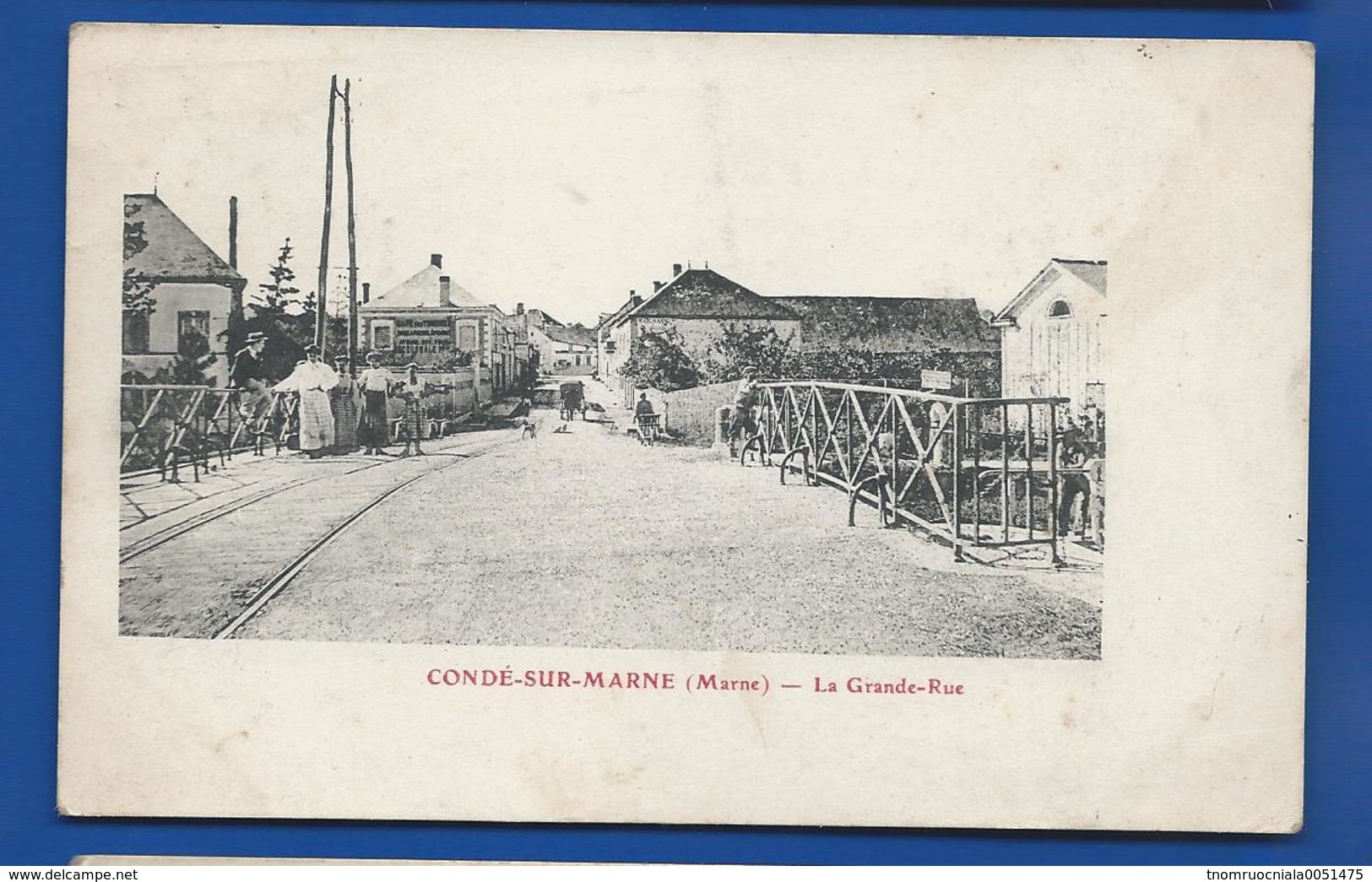 CONDE-SUR-MARNE    La Grande Rue     Animées      écrite En 1916 - Autres & Non Classés