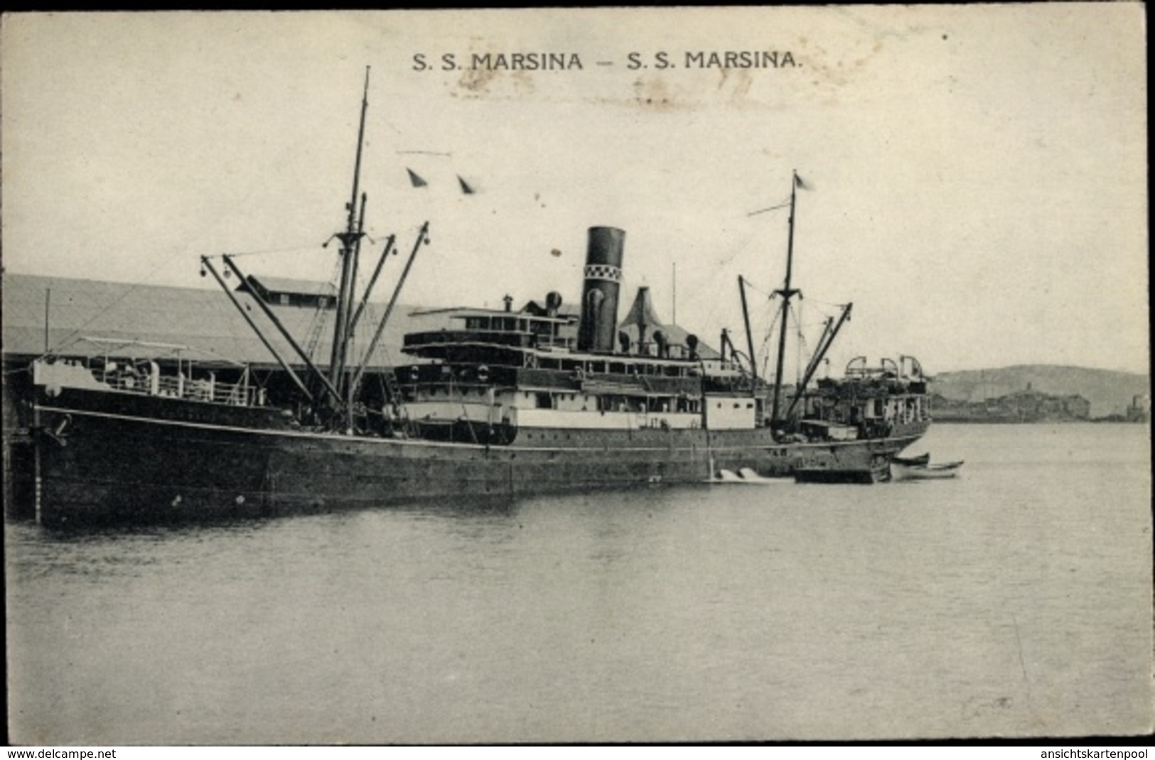 Cp Dampfschiff SS Marsina, Burns Philp Co - Autres & Non Classés