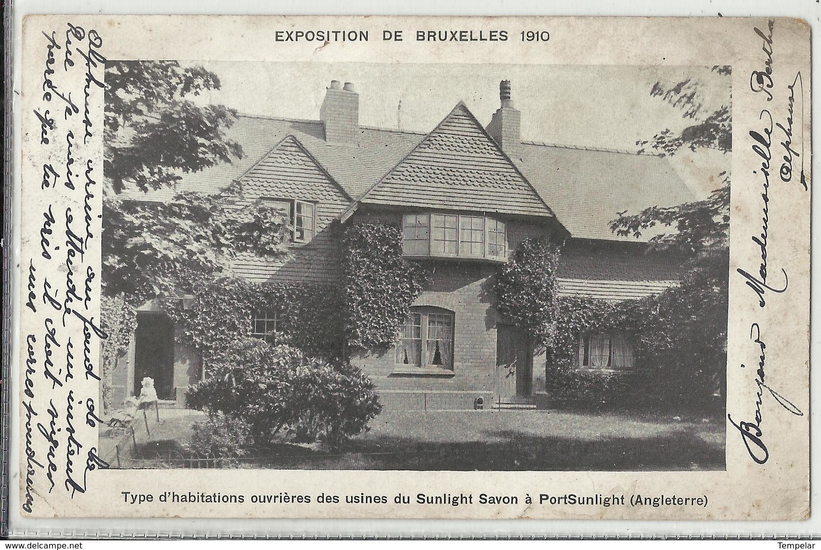 Bruxelles - Exposition Universelle 1910 - Type D'habitations Ouvrières Des Usines Du Sunlight Savon à PortSunlight (Angl - Expositions Universelles