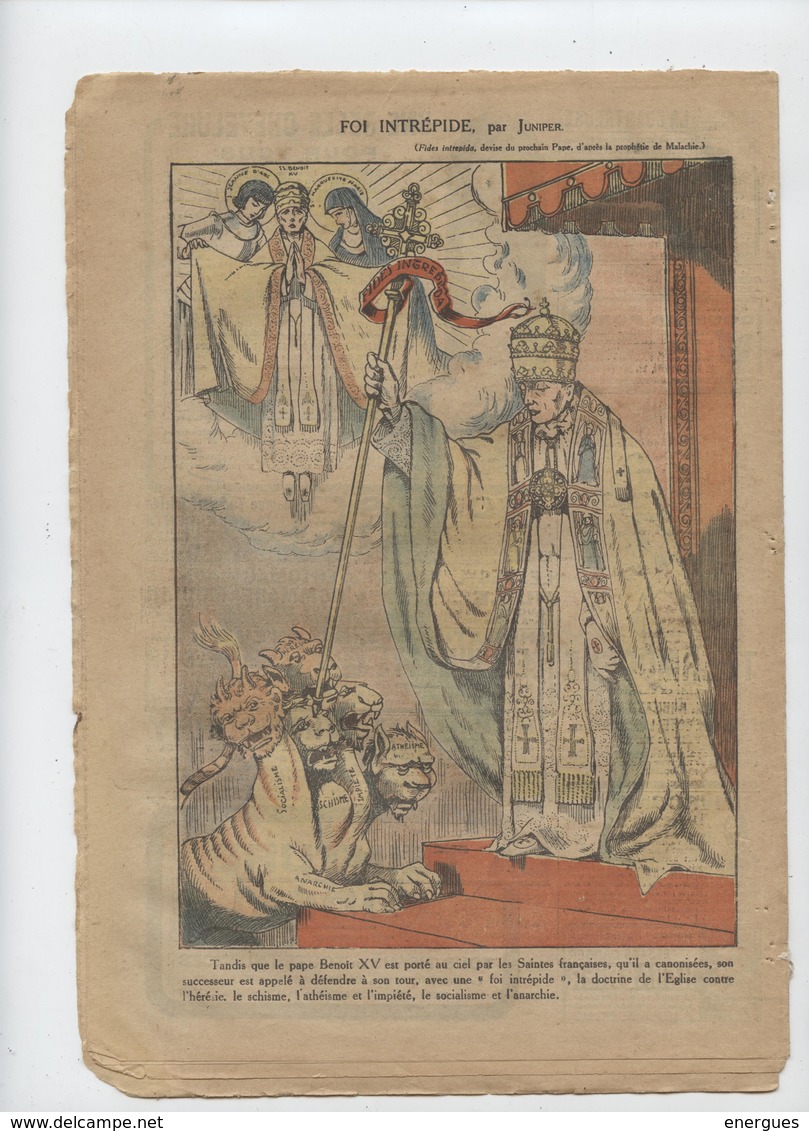 Le Pèlerin, 1922, 3 N°, élection Pape Pie XI,Ratti, Alpiniste, Couronnement. Russie, Soviets, Famine. Irlande,Dublin,roi - 1900 - 1949