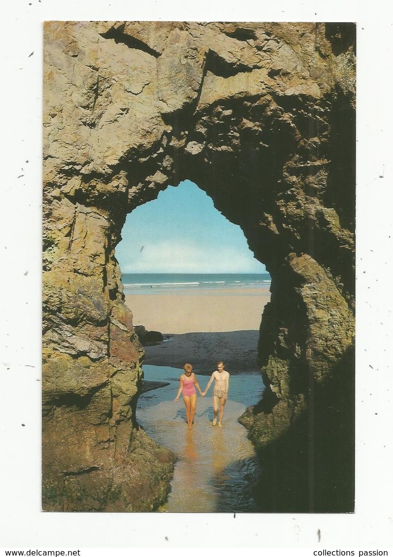 Cp , Angleterre , NATURAL ARCH ,PERRANPORTH , Vierge - Autres & Non Classés