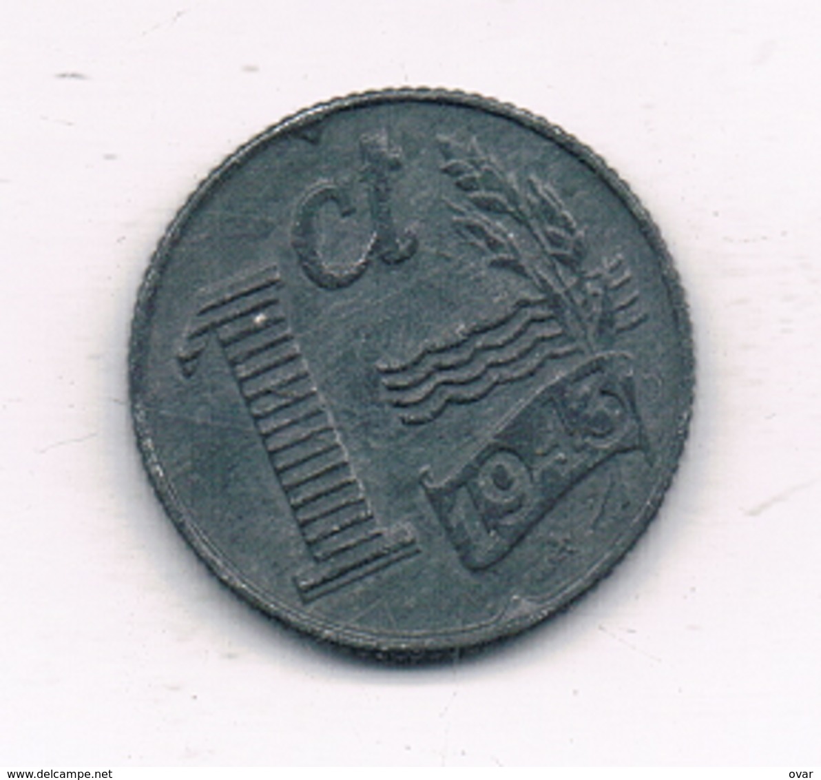 1 CENT 1943  NEDERLAND /1233/ - 1 Cent