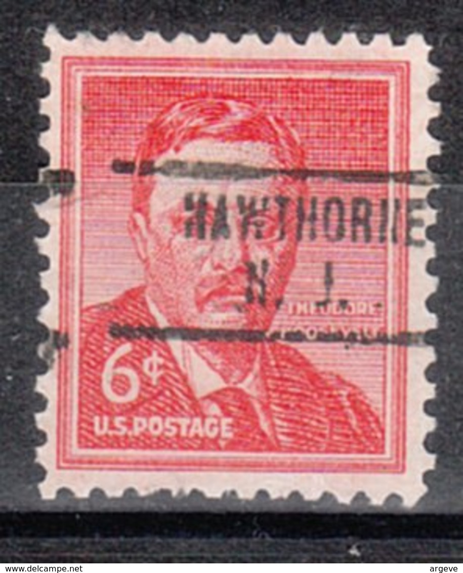 USA Precancel Vorausentwertung Preo, Locals New Jersey, Hawthorne 734 - Precancels