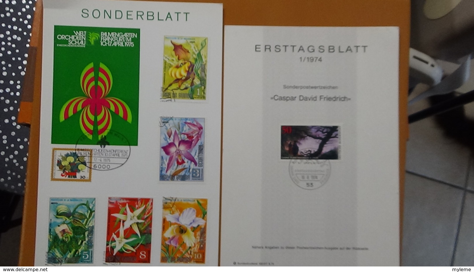 B400 Album LINDNER d'Allemagne de 1949 à 1960 en timbres ** et oblitérés + documents philatéliques