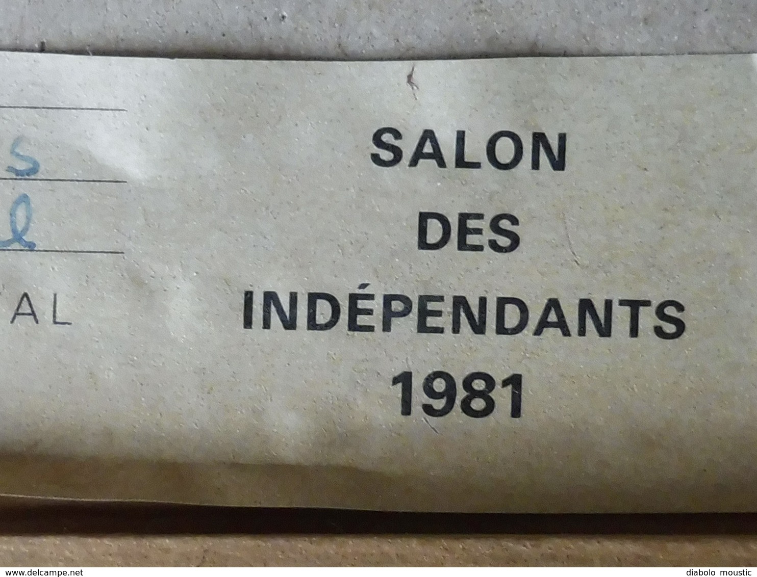 1981 SALON DES INDEPENDANTS Tableau :  Saudade Ou "souvenir Du Portugal" Signé Mireille Bétems - Other & Unclassified