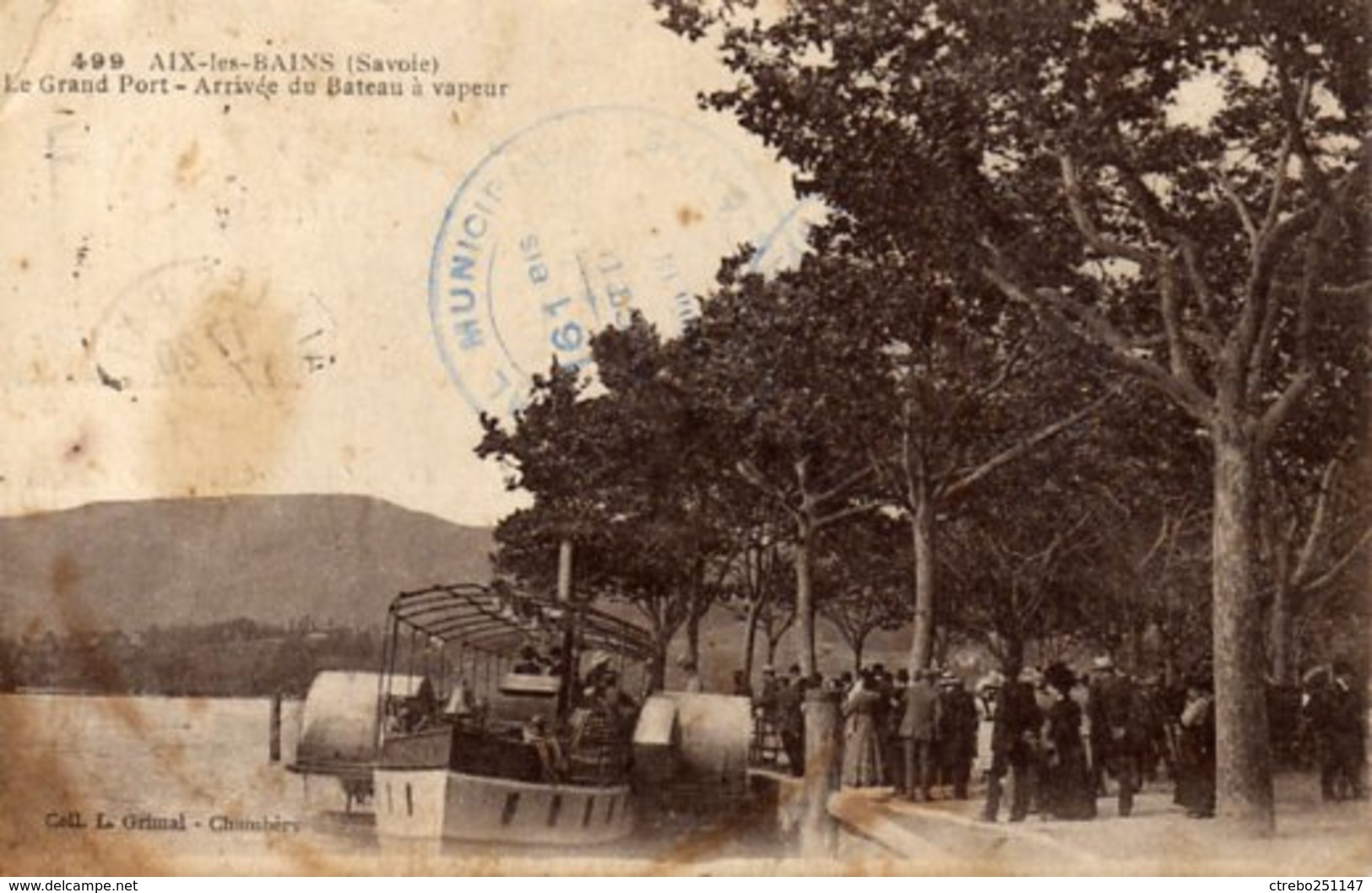 AIX - Les - BAINS - Arrivée Du Bateau à Vapeur - Aix Les Bains