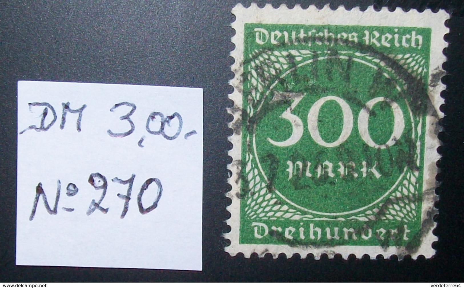 N°1459H BRIEFMARKE DEUTSCHES REICH GESTEMPELT GEPRUFT - Gebruikt