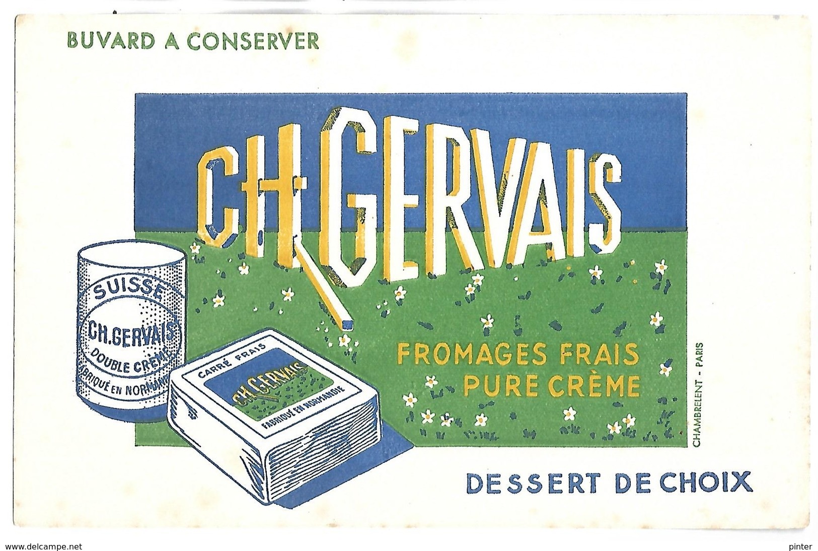 BUVARD - CH. GERVAIS Fromage Frais Pure Crème - Leche