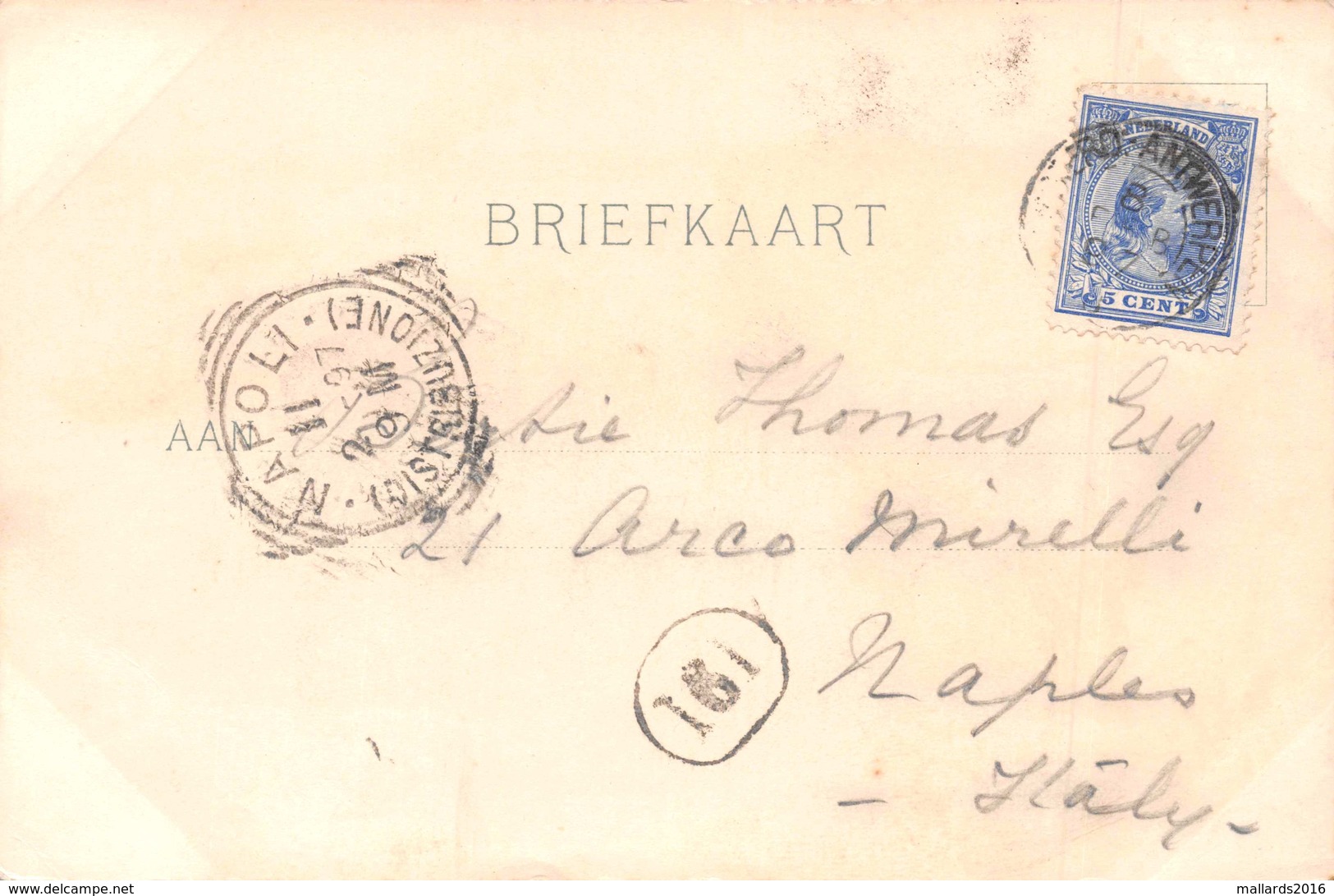 DESIDERIUS ERASMUS - ROTTERDAM  - POSTED IN OCTOBER 1897 ~ A 123 YEAR OLD POSTCARD #21408 - Rotterdam