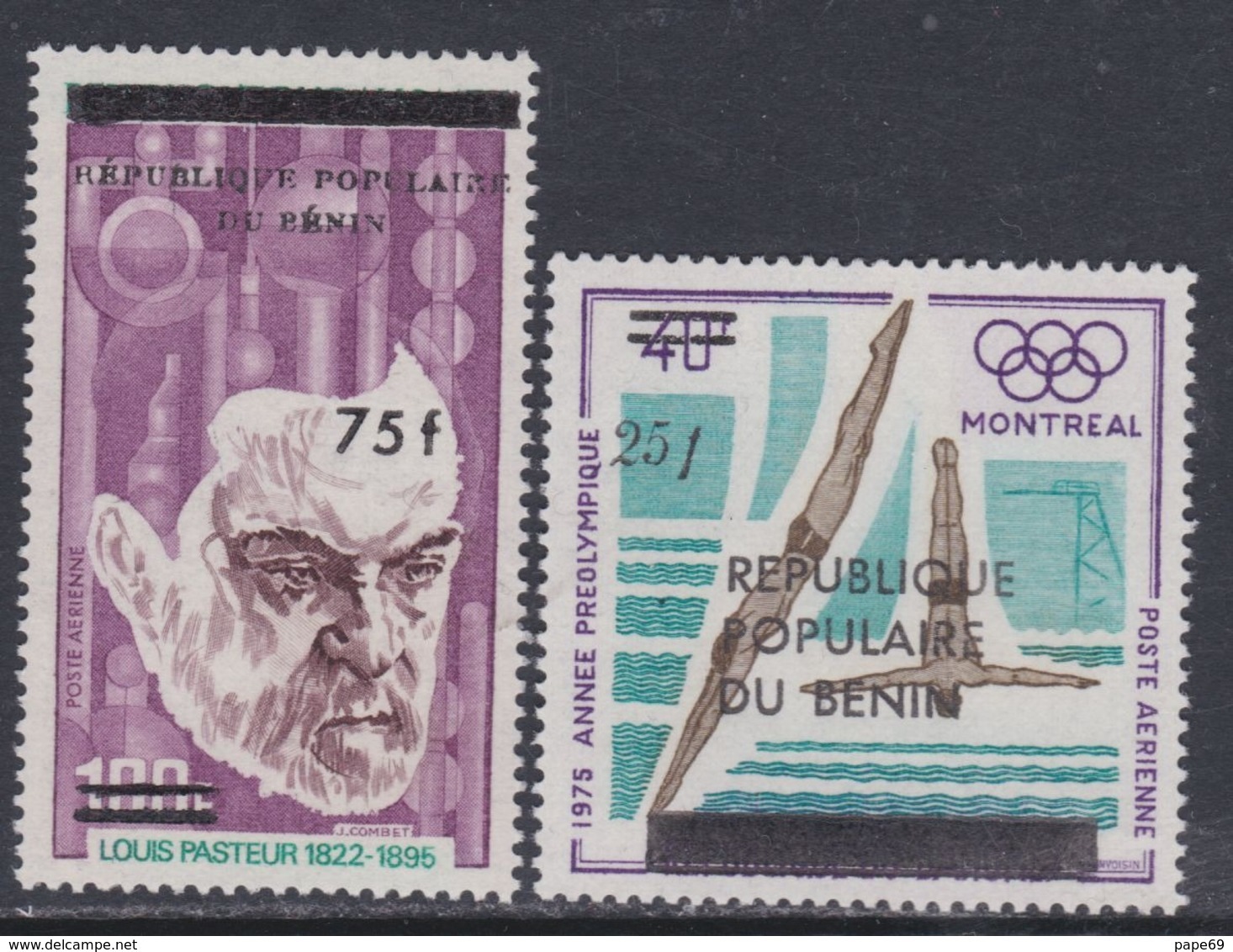 Bénin PA  N° 345 + 347 XX, Partie De Série : Les 2 Valeurs Surchargées Sans Charnière, TB - Bénin – Dahomey (1960-...)