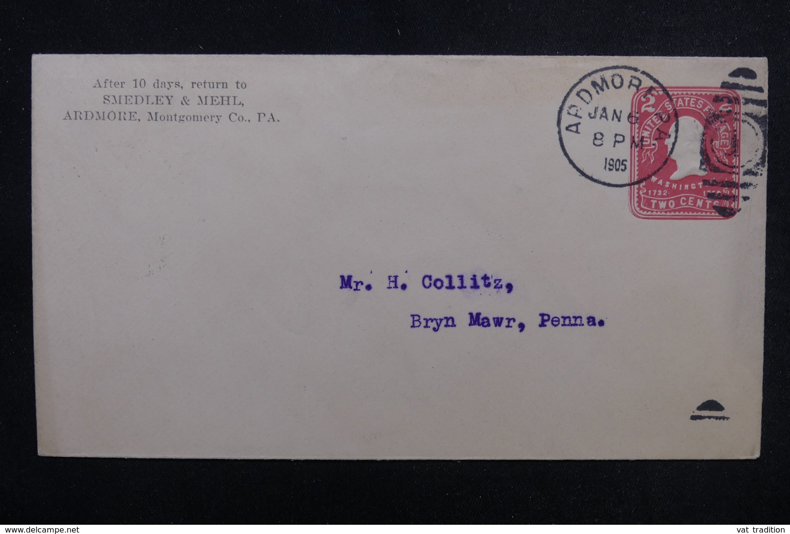 ETATS UNIS - Entier Postal De Ardmore Pour Bryn Mawr En 1905 - L 53451 - 1901-20