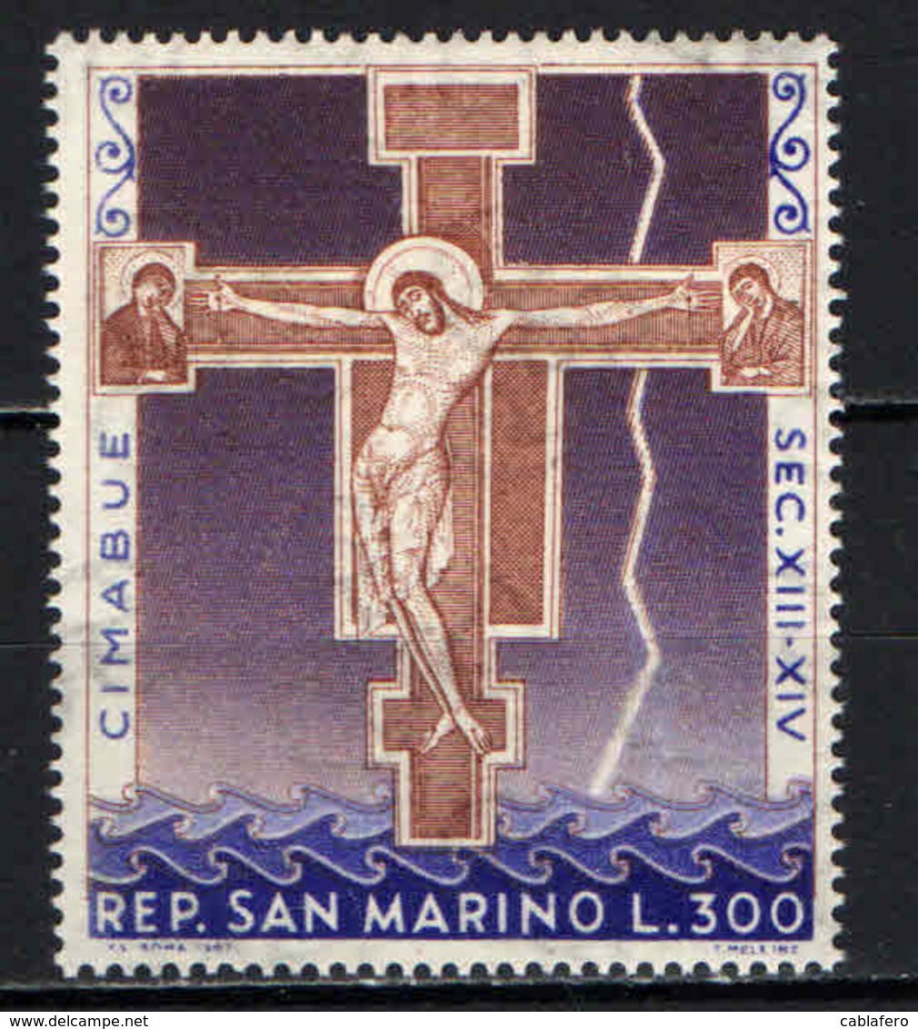 SAN MARINO - 1967 - IL "CROCEFISSO" DI CIMABUE - MNH - Ungebraucht