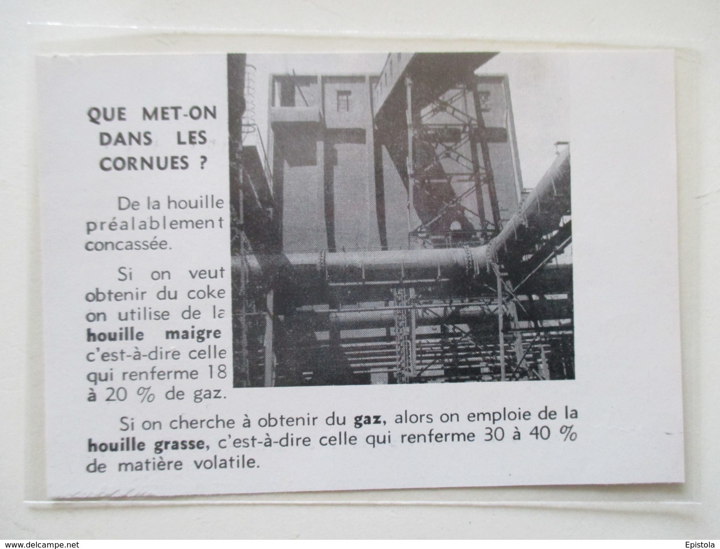 HAGONDANGE (Moselle)     Réservoir à Charbon Chargeur De Wagons  -    Coupure De Presse De 1953 - Andere Toestellen