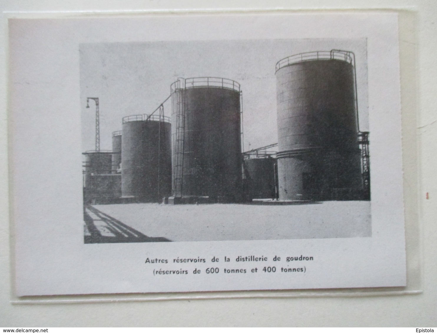 HAGONDANGE (Moselle)     Réservoir De La Distillerie De Goudron  -    Coupure De Presse De 1953 - Autres Appareils