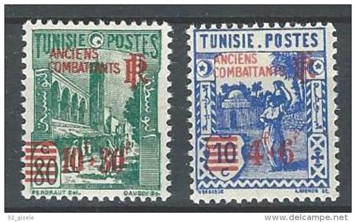 Tunisie YT 302 & 303 " Surcharge Rouge " 1945 Neuf** - Unused Stamps