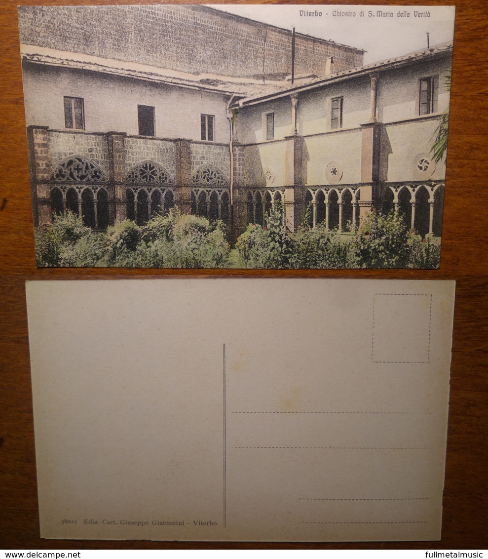 Viterbo Chiostro Di Santa Maria Della Verità - 38022  Non Viaggiata Anni '900 Giacomini Ed. (A) - Viterbo