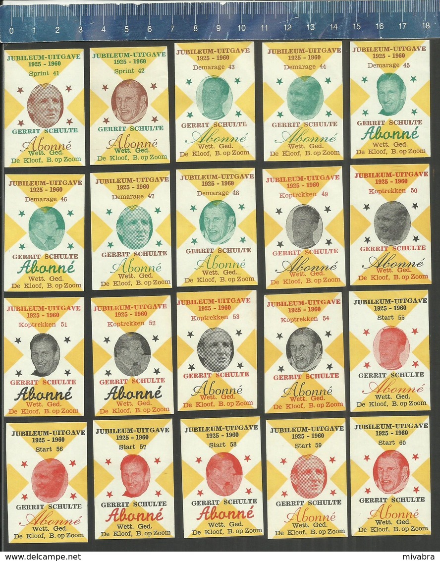 GERRIT SCHULTE - ABONNÉ  - DE KLOOF - BERGEN OP ZOOM Dutch Matchbox Labels - Boites D'allumettes - Etiquettes