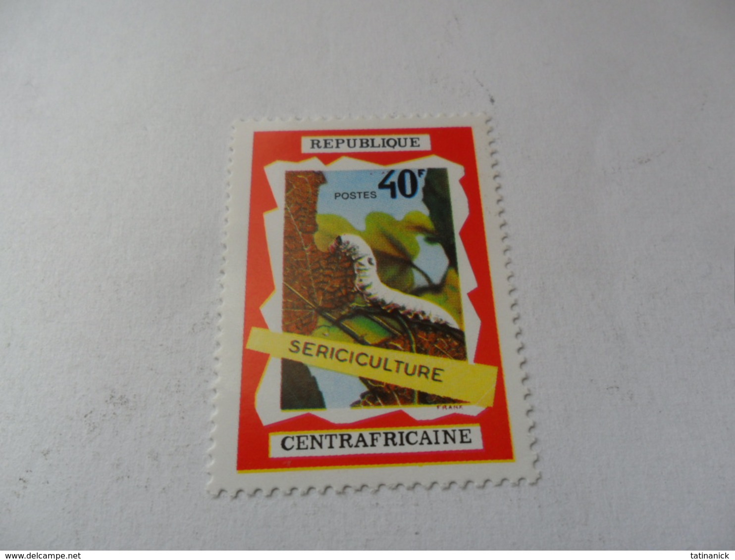 République Centrafricaine : Culture Vers à Soie 1970 - Centrafricaine (République)