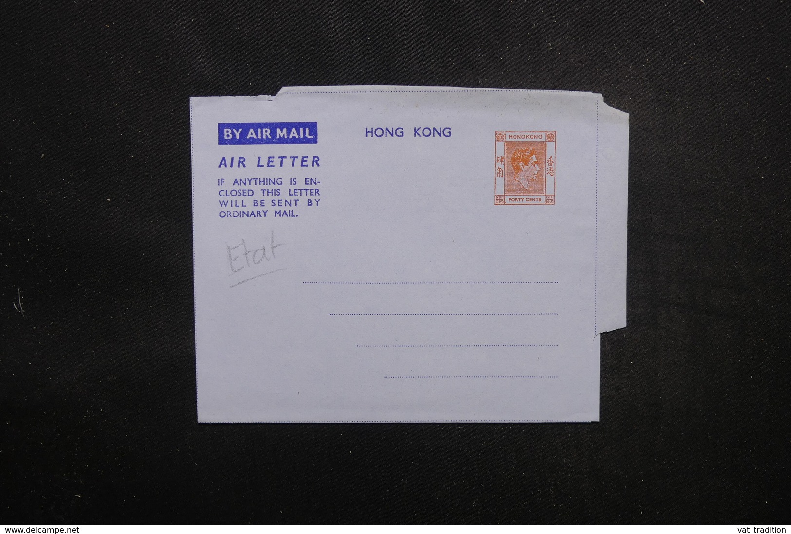 HONG KONG - Aérogramme Non Circulé - L 53495 - Enteros Postales