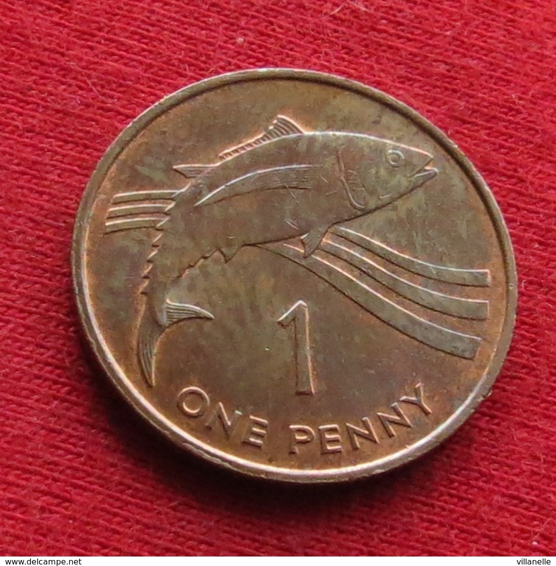 Saint Helena & Ascension 1 One Penny 1984 KM# 1 Fish - Sainte-Hélène