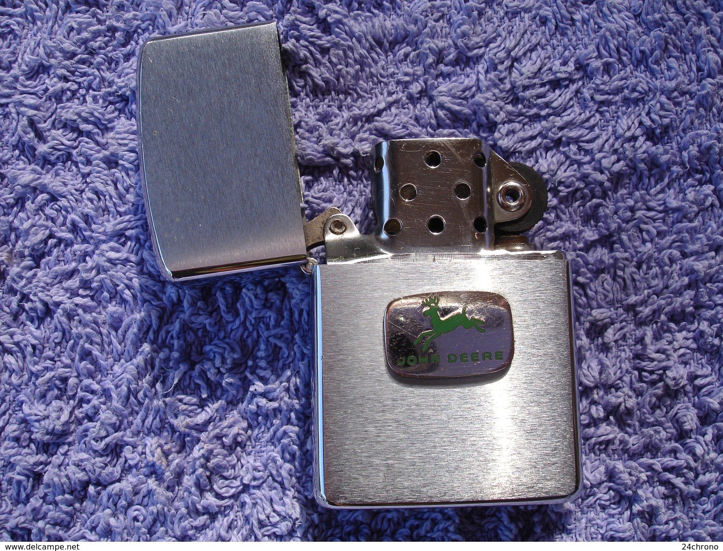 Veritable Ancien Briquet Zippo Avec Publicite John Deere (20-378) - Zippo