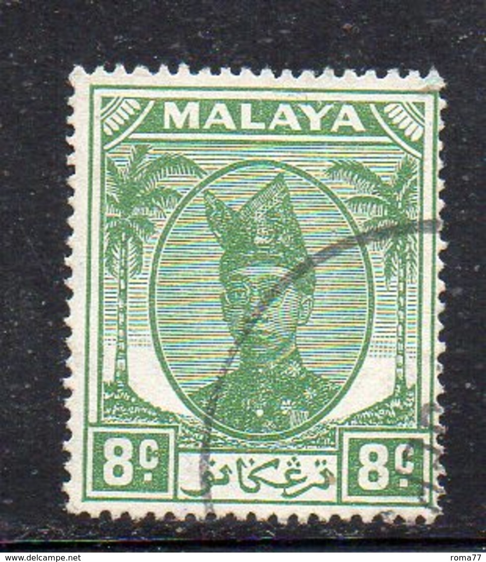 XP4491 - KEDAH MALAYSIA 1950 , Yvert N. 75  Usato  (2380A) - Kedah