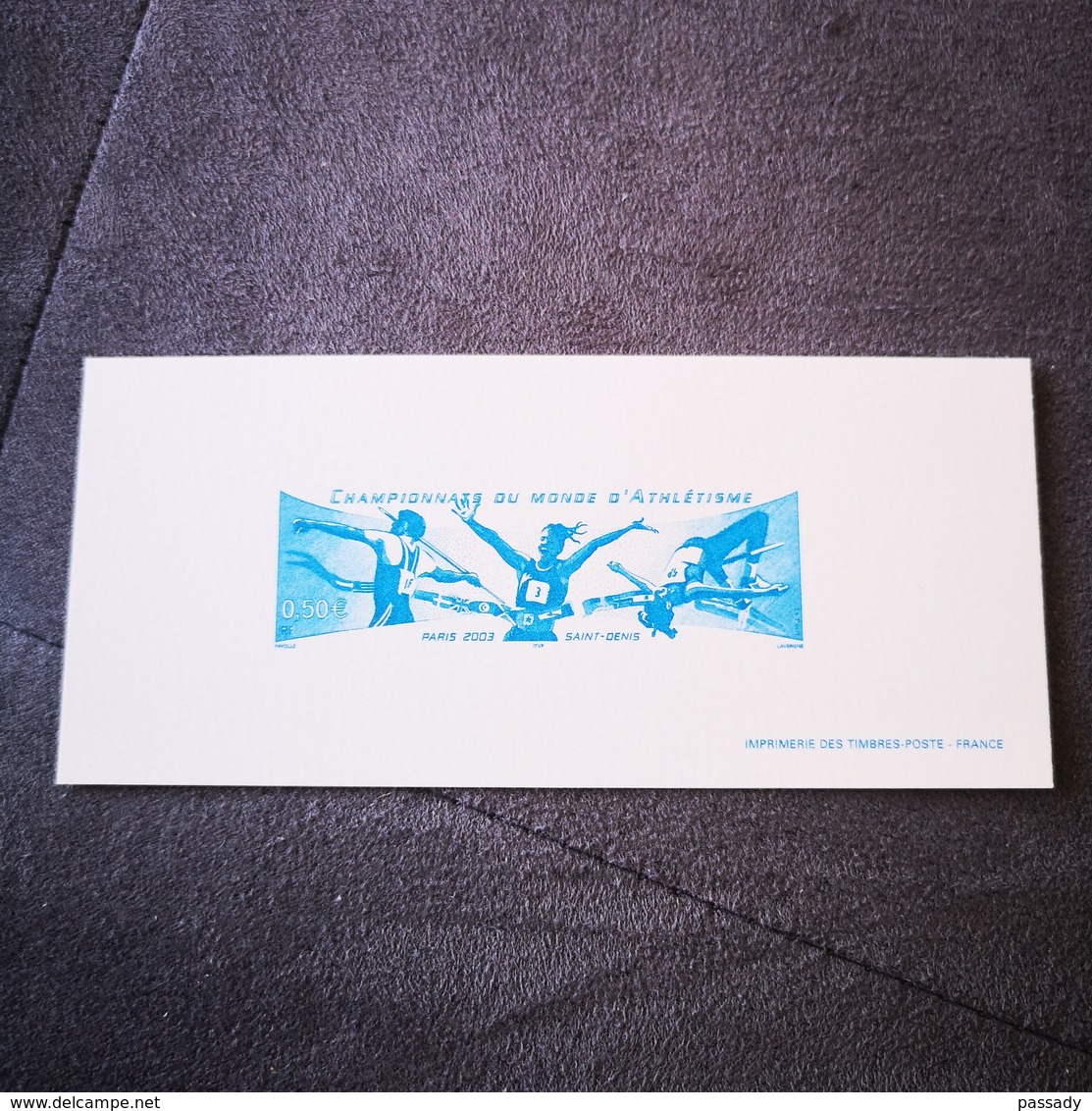 FRANCE FDC GRAVURE épreuve 1er Jour CHAMPIONNATS DU MONDE D'ATHLETISME 2003 - Collection Timbre Poste - 2000-2009