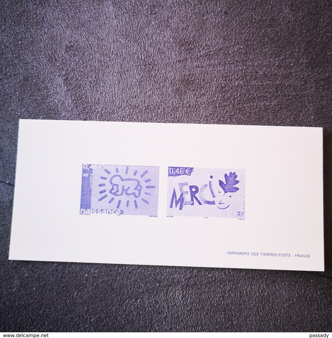 FRANCE FDC GRAVURE épreuve 1er Jour NAISSANCE MERCI 2003 - Collection Timbre Poste - 2000-2009