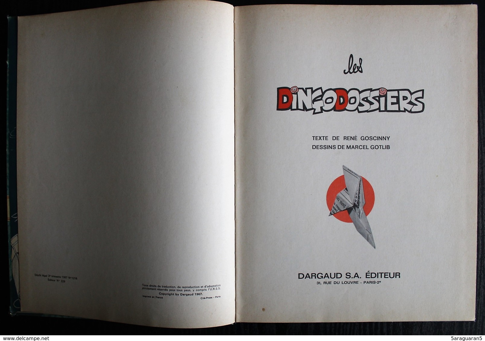 BD LES DINGODOSSIERS - Tome 1 - EO 1967 - Dingodossiers, Les