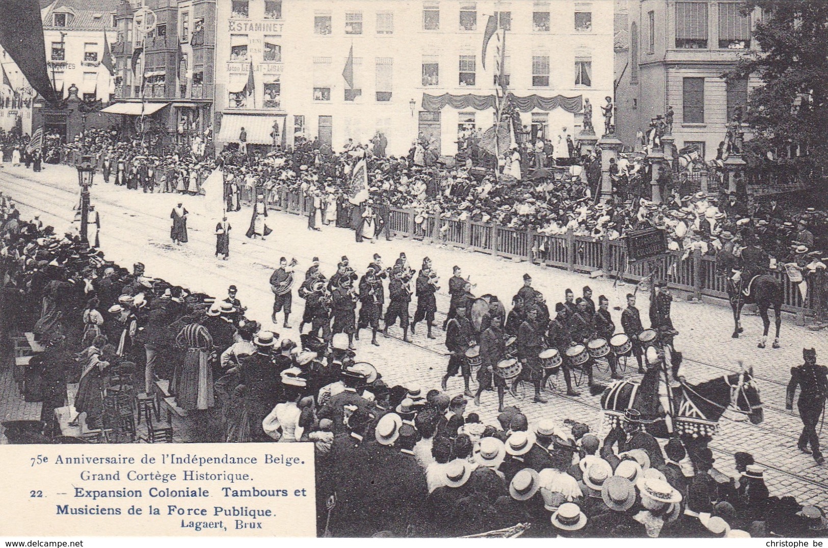 Brussel, Bruxelles, 75e Anniversaire De L'Indépendance Belge, Grand Cortège Historique (pk68001) - Fêtes, événements